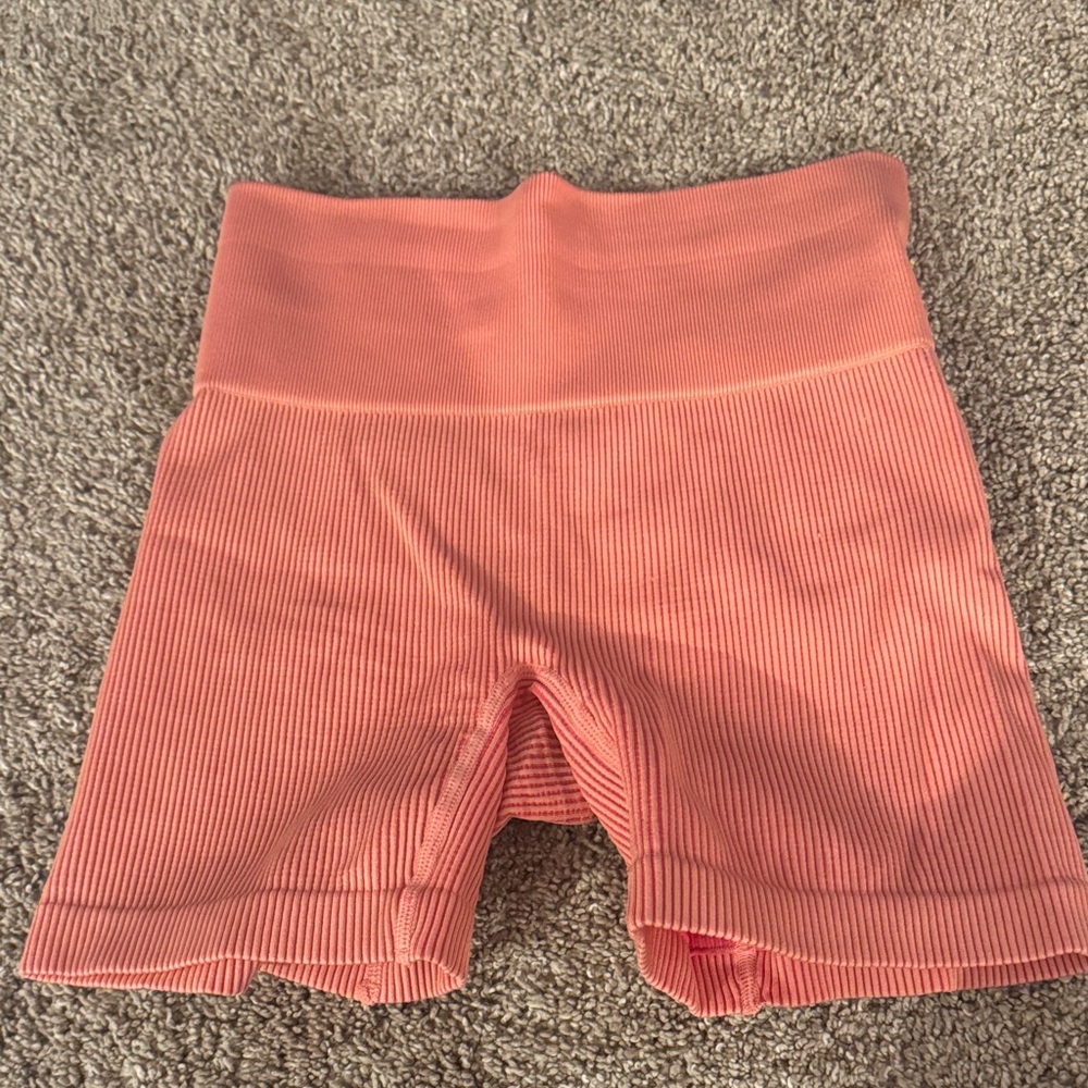 Women's Coral Ribbed Shorts